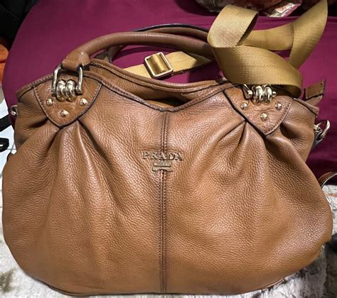 prada milano purse dal 1913 tan|prada hobo bag vintage.